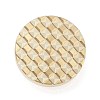 Texture Theme Roung Brass Stamp Head AJEW-M036-06C-G-2