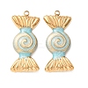 304 Stainless Steel Enamel Pendants SA-CBAD609-05G-03-1