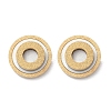 304 Stainless Steel Plastic Imitation Shell Stud Earrings EJEW-Z089-20G-4