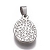 304 Stainless Steel Pendants STAS-F223-22AS-2