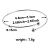 Stainless Steel Cuff Bangle PW-WG64285-01-1