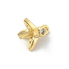 DIY Brass Micro Pave Cubic Zirconia Peg Bails Pendants KK-E791-17G-2