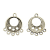 Tibetan Style Alloy Flat Round Chandelier Component Links LS-TIBE-1691-AS-LF-1