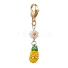 5Pcs Glass Seed Beaded Fruits Pendant Decorations HJEW-MZ00151-3