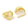Brass Micro Pave Clear Cubic Zirconia Cuff Earrings for Women EJEW-I305-33G-2