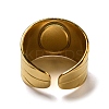 Ion Plating(IP) 304 Stainless Steel Open Cuff Rings STAS-Z060-16G-02-3