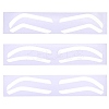 60Pcs 3 Styles Plastic Eyebrow Tattoo Practice Skin AJEW-CP0009-58B-7