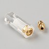 Faceted Natural Quartz Crystal Pointed Pendants G-H252-F07-3