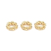 Brass Micro Pave Cubic Zirconia European Beads KK-K297-50KCG-1