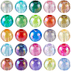 1000Pcs 25 Colors Transparent Acrylic Beads MACR-SP0001-75-1