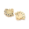 Brass Micro Pave Cubic Zirconia Charms LS-X-KK-C099-01J-G-2