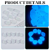 1 Set Resin Luminous Glow in the Dark Pebbles Stone DJEW-CN0001-40C-5