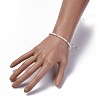 Electroplate Glass Braided Beads Bracelets BJEW-JB04320-4