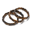 Bamboo Natural Tiger Eye Beads Stretch Bracelets for Women Men BJEW-K304-01K-4