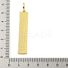 Real 18K Gold Plated Brass Micro Pave Cubic Zirconia Pendants KK-R159-07C-G-3