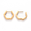 PVD Vacuum Plating 304 Stainless Steel Huggie Hoop Earrings STAS-S103-24G-2