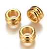 304 Stainless Steel Grooved Beads X-STAS-I117-16A-G-2