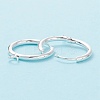 201 Stainless Steel Huggie Hoop Earring Findings STAS-P283-01S-S-2