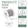 DIY Stainless Steel Paperclip Chains Necklaces Making Kits DIY-TA0011-23P-02-4