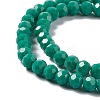 Faceted(32 Facets) Glass Beads Strands EGLA-J042-36B-11-3