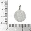 Brass Pave Natural White Shell Pendants KK-S522-06C-P-3