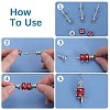 6Pcs Brass Findings KK-SC0005-38-3
