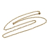 304 Stainless Steel Cable Chain Necklaces STAS-O053-06G-4