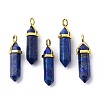 Natural Lapis Lazuli Pointed Pendants G-G025-01G-03-1
