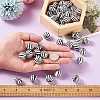 Natural Wooden Beads WOOD-TAC0010-04B-7
