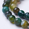 Natural Grade A Striped Agate/Banded Agate Beads Strands G-E479-05-8mm-3