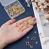 Brass Screw On Clip-on Earring Findings KK-ME0001-87-4