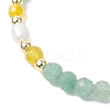 Natural Mixed Gemstone Beaded Bracelets BJEW-JB11763-5