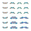 56Pcs 7 Style Rack Plating Alloy Bead FIND-CW0001-24-2