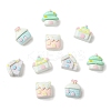 Mini Opaque Resin Cabochons RESI-CJC0011-74-8
