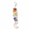 Chakra Theme Natural Gemstone Pendant Decorations LS-X-HJEW-JM00645-02-1