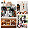 17 Style Painted Natural Wood Beads WOOD-KS0001-17-9
