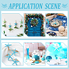8Pcs 4 Styles Resin & Acrylic Artificial Starfish Ornaments OACR-WR0001-07-5