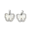 Natural White Shell Butterfly Charms KK-U043-24P-1