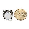 Opalite Adjustable Rings RJEW-I108-02AS-05-5