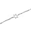 SHEGRACE Wishing Rhodium Plated 925 Sterling Silver Anklet JA05A-3