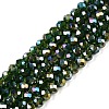 Electroplate Glass Beads Strands EGLA-A044-T3mm-B24-1