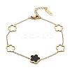 Ion Plating(IP) 304 Stainless Steel Link Bracelets BJEW-P345-11G-03-4