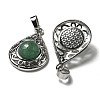 Natural Green Aventurine Pendants G-Q158-05P-22-2