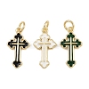 Brass Enamel Pendants KK-L240-31G-1