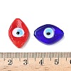 Handmade Eye Evil Lampwork Beads Strands LAMP-G168-07-5
