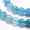 Natural Crackle Agate Bead Strands G-K166-07F-8mm-11A-2