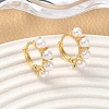 Brass Round Hoop Earrings EJEW-D337-17G-1