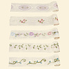 10 Yards 5 Colors Polycotton Embroidery Flower Lace Ribbon AJEW-CY0001-36-8