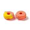 Two Tone Opaque Imitation Food Resin Pendants RESI-G046-13P-3