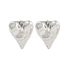 Non-Tarnish Heart 304 Stainless Steel Ear Studs EJEW-L290-025P-1
